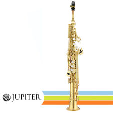 Jupiter JSS1100 Gold Lacquered Key of Bb Soprano Straight Saxophone With Case