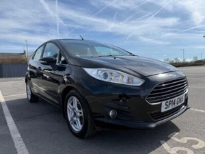2014 Ford Fiesta 1.0T EcoBoost Zetec 5dr Black Petrol Manual Low Mileage £0 TAX - Picture 1 of 14