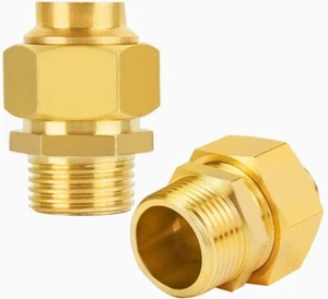 2 Pack Grill Propane Conversion Connector 3/4'' CSST Male NPT Gas Line Fitting K - Picture 1 of 4