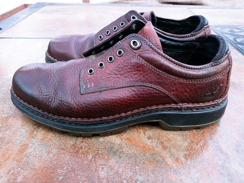 Timberland Smart Comfort Mens Brown Leather Lace Up Oxford Shoes: Size 8M 77132