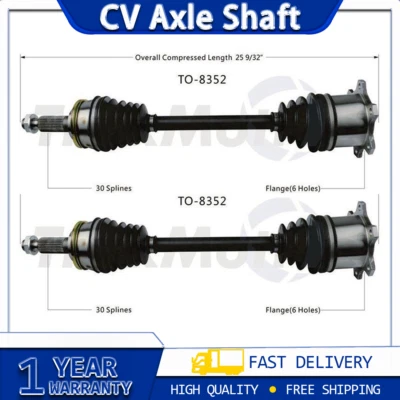 Eje trasero izquierdo trasero derecho TrakMotive CV 2x se adapta a Toyota Supra 1987-1993 Foto 1 de 4