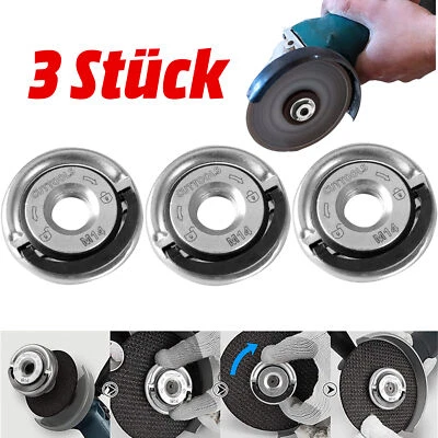 OLOTOS SCHNELL SPANNMUTTER FÜR WINKELSCHLEIFER 3x M14 Schnellspannmutter Winkelschleifer Schraube Bosch Metabo Makita Flex AEG