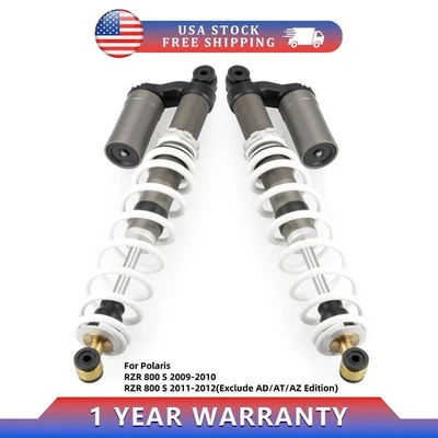 Pair Air Front Shocks Absorbers 7043422 For Polaris RZR S 800 2009 2010-2012 EFI - Image 1 of 4