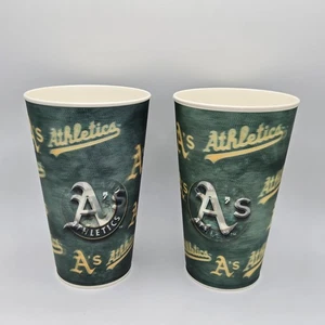 Dos Oakland A's Athletics Holograma Spirit Copas Capitol Copas Béisbol Hechas en EE. UU. - Imagen 1 de 3