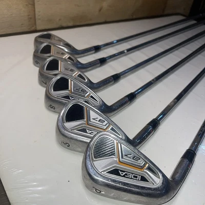 Adams Golf IDEA a7 5-PW Left Handed Steel Players Lite Regular Flex Used Set - Image 1 of 4