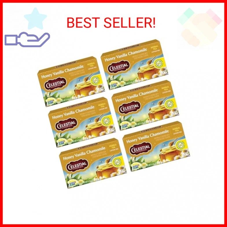 Bolsas de té de hierbas miel vainilla manzanilla - sin cafeína Foto 1 de 2