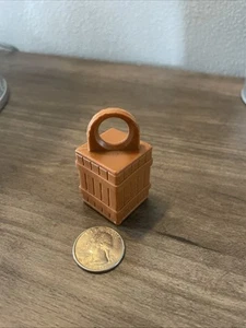 Vintage Fisher Price Little People braune Kiste zu #945 Offshore Cargo Base - Bild 1 von 5