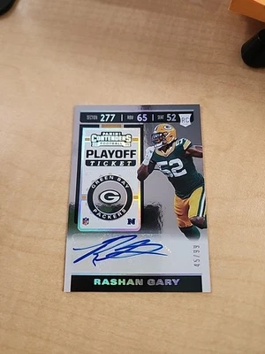 2019 Panini Contenders Playoff Ticket /99 Rashan Gary Rookie Auto RC ZP - Image 1 of 2