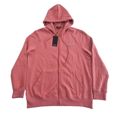 Sudadera con Capucha True Religion Cremallera Completa Polar Para Hombre XL Brandied Albaricoque NUEVO Logo Nuevo Con Etiquetas Foto 1 de 4