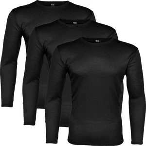 3er Pack Thermo Unterhemd Herren Thermoshirt langarm Winter Unterwäsche schwarz - Bild 1 von 6