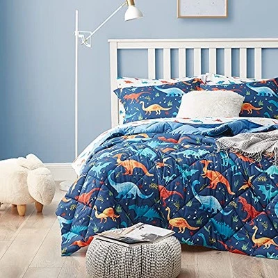 Kids Bedding Comforter Set for Boys, 5 Pieces Soft Lightweight Twin Dinosaur - Image 1 of 4