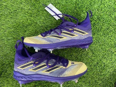 Adidas AdiZero Afterburner Washington Huskies Mens Metal Baseball Cleats Sz 7.5 - Image 1 of 4