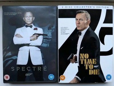 007: Spectre + No Time To Die (2x DVD 2016/2021, 2-Disc Set) Daniel Craig bundle - Image 1 of 3