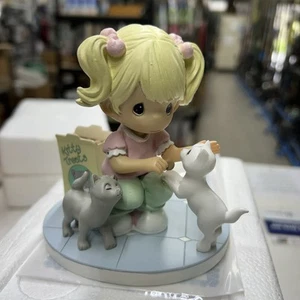 2010 Precious Moments Pawprints On My Heart Cats Are Angels With Whiskers Figure - Picture 1 of 8
