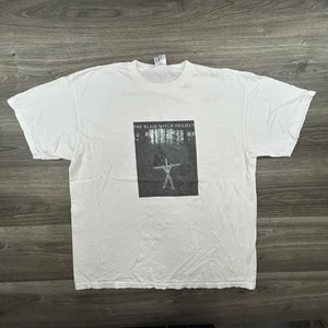 Camisa De Colección Blair Witch Project Para Hombres XL Blanca Gráfica Película de Terror Años 90 RARA - Imagen 1 de 6