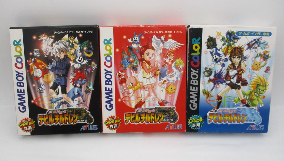 GameBoy Color Shin Megami Tensei Devil Children Red Black White 3Games Set Japan - Image 1 of 4