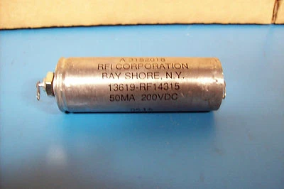 RFI CORP. RF14315 FILTER 50MA 200VDC - Image 1 of 3