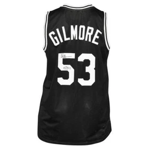 Artis Gilmore Signed HOF 11 Inscription San Antonio Pro Black Basketball Jersey - Picture 1 of 3
