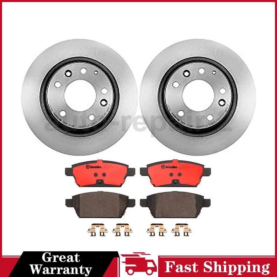 Para 2006~2012 Ford Fusion Brembo conjunto de pastilhas de freio a disco traseiro rotor de freio a disco - Imagem 1 de 4