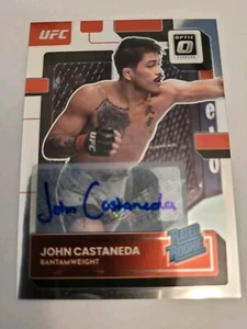 2023 Panini Donruss Optic UFC #127 JOHN CASTANEDA Rated Rookie Auto - Bild 1 von 2