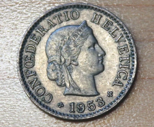 1953 Switzerland 5 Rappen - Picture 1 of 2