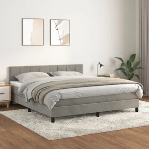 Festnight Polsterbett 160 x 200 , Bett Komplett,Doppelbett Einzelbett mit U4G1 - Bild 1 von 11