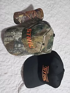STIHL Camo Black Genuine Licensed Baseball Cap Hat BRAND NEW OEM Lot Of 2 - Picture 1 of 7