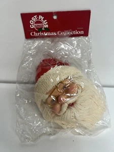 Cost Plus Santa Head Ornament New In Sealed Package 6”Lx4”W - Picture 1 of 8