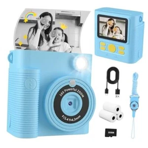 Instant Print Camera for Kids, 1080P HD Kids Digital Cameras Instant Print Blue - Picture 1 of 7