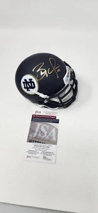 Brady Quinn Notre Dame Autographed Signed Yankees Auto Mini Helmet Irish JSA - Picture 1 of 3