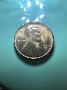 1954 S Lincoln Wheat Cent Error Die Chip In Year And  In Liberty Some DDO - Picture 1 of 9