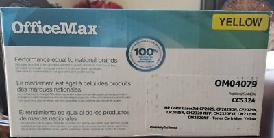 1PK CC532A Yellow Toner Cartridge Fit For HP LaserJet CP2025DN CM2320MFP - Image 1 of 2