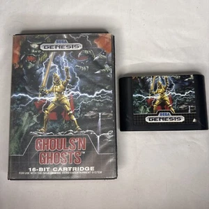 Ghouls 'n Ghosts (Sega Genesis, 1989) CIB Box senza manuale (P311) - Foto 1 di 6