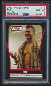 2018 Ring of Honor All in 18 MJF PSA 8 RC Rookie NICE Maxwell Jacob Friedman - Picture 1 of 2