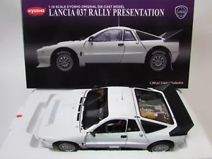 RARE 1/18 KYOSHO LANCIA 037 RALLY PRESENTATION 1200pcs n Autoart. GIFT SVJ - Picture 1 of 10