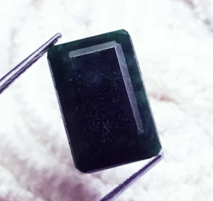 Berillo Verde Naturale 33,00 Ct Forma Smeraldo Pietra Preziosa Sciolta Certificata - Foto 1 di 6