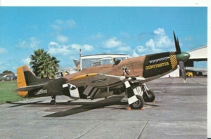 Military Aeroplane Postcard - North American P.51D Mustang - Ref 13354A - Picture 1 of 2