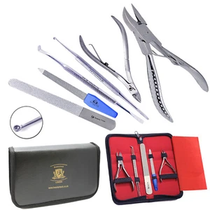 Manicura Pedicura Podólogo Cortaúñas Pinza Cortaúñas Set 6 Piezas + Estuche de Almacenamiento - Imagen 1 de 6