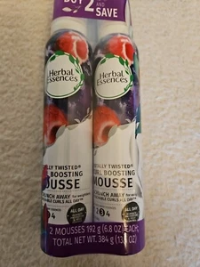 2 Pack Herbal Essences Totally Twisted Curl Boosting Mousse Scrunch Away 6.8oz** - Picture 1 of 3