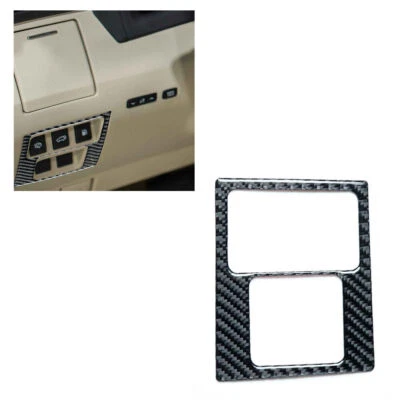 Tampa de botão painel lateral driver fibra de carbono acabamento para Lexus RX350 RX450H 2010-2012 - Imagem 1 de 4