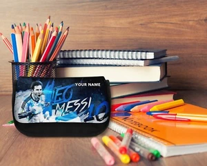 Lionel Messi #2 Inter Miami CF Personalised Black Pencil Case / Vanity Case - Picture 1 of 3