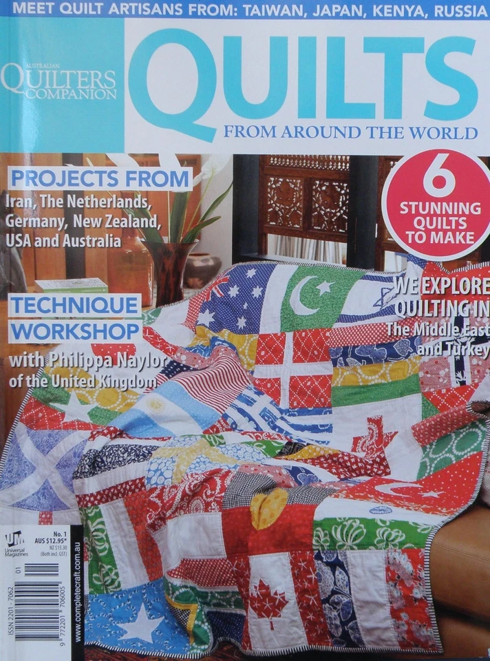 Quilters Companion Magazine Quilts From Around The World No.1 - Image 1 of 1