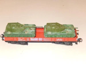 Märklin Spur HO 4473 Gondel mit 2 Panzern Hot Wheels 1974 Germany NOS - Bild 1 von 8