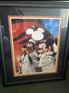 Disney Goofy and Mickey Disney Cruise Autographed framed photo 30”x26” - Picture 1 of 4