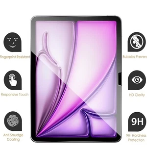 For iPad Air 11 inch M3/ M2 (2025/2024) iPad Pro 11 iPad Pro 13 Screen Protector - Picture 1 of 13
