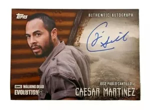 Topps Walking Dead Evolution Jose Cantillo Autograph Card - Martinez /99 A-JC - Picture 1 of 3