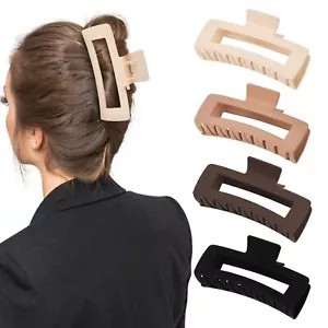 Extra Large Oversized Jumbo Claw Clips for Thick Hair - 4 Pack XL Non-slip Ha... - Picture 1 of 6