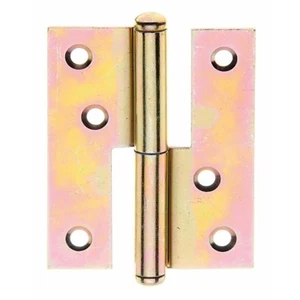 1x Aushebescharnier links oder rechts Türscharnier Torband Beschlag verz. 80x65 - Bild 1 von 3