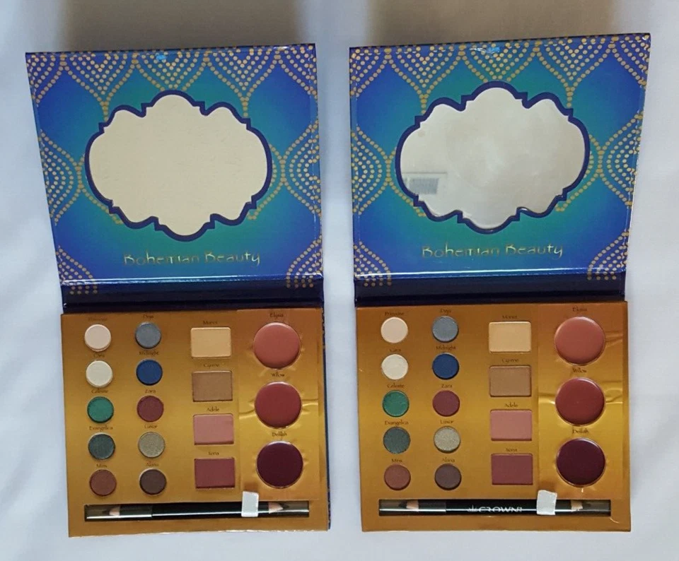 Crown Pro Travel Face Palette Nova Eyeshadow Blush Cream Lipstick Liner-