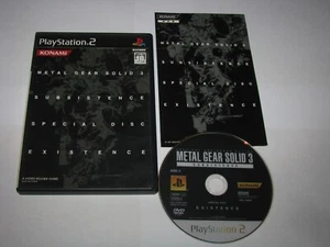 Metal Gear Solid 3 Subsistence Special Disc Existence PS2 Japan import US Seller - Picture 1 of 6